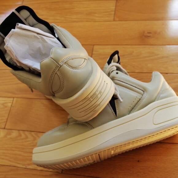 BNWT SS25 RICK OWENS DRKSHDW TURBOWPN OX SNEAKERS OYSTER 9 - Picture 4 of 12